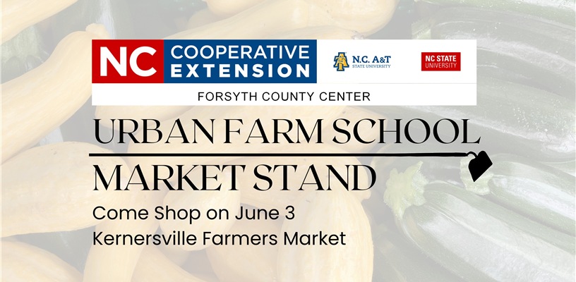 Urban Farm School Market Stand on June 3- COME SHOP