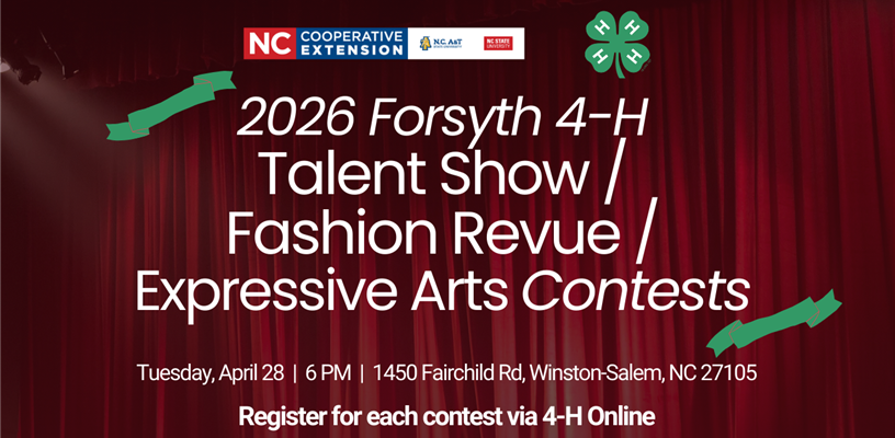 Forsyth 4-H Talent Show/Fashion Revue/Expressive Arts Conte