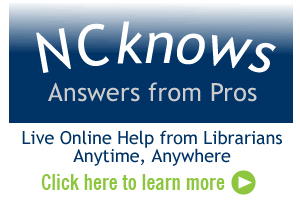NC Knows - Live online help from librarians.